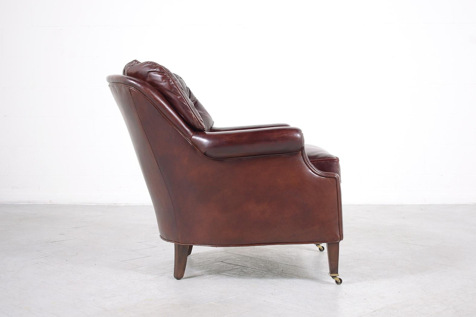 Antique English Chesterfield Lounge Chair For Sale 5