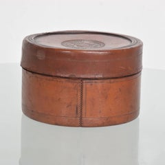 Antique Leather Jewelry Box Patdaug 5 1879 Hermes Era Dieu et mon droit