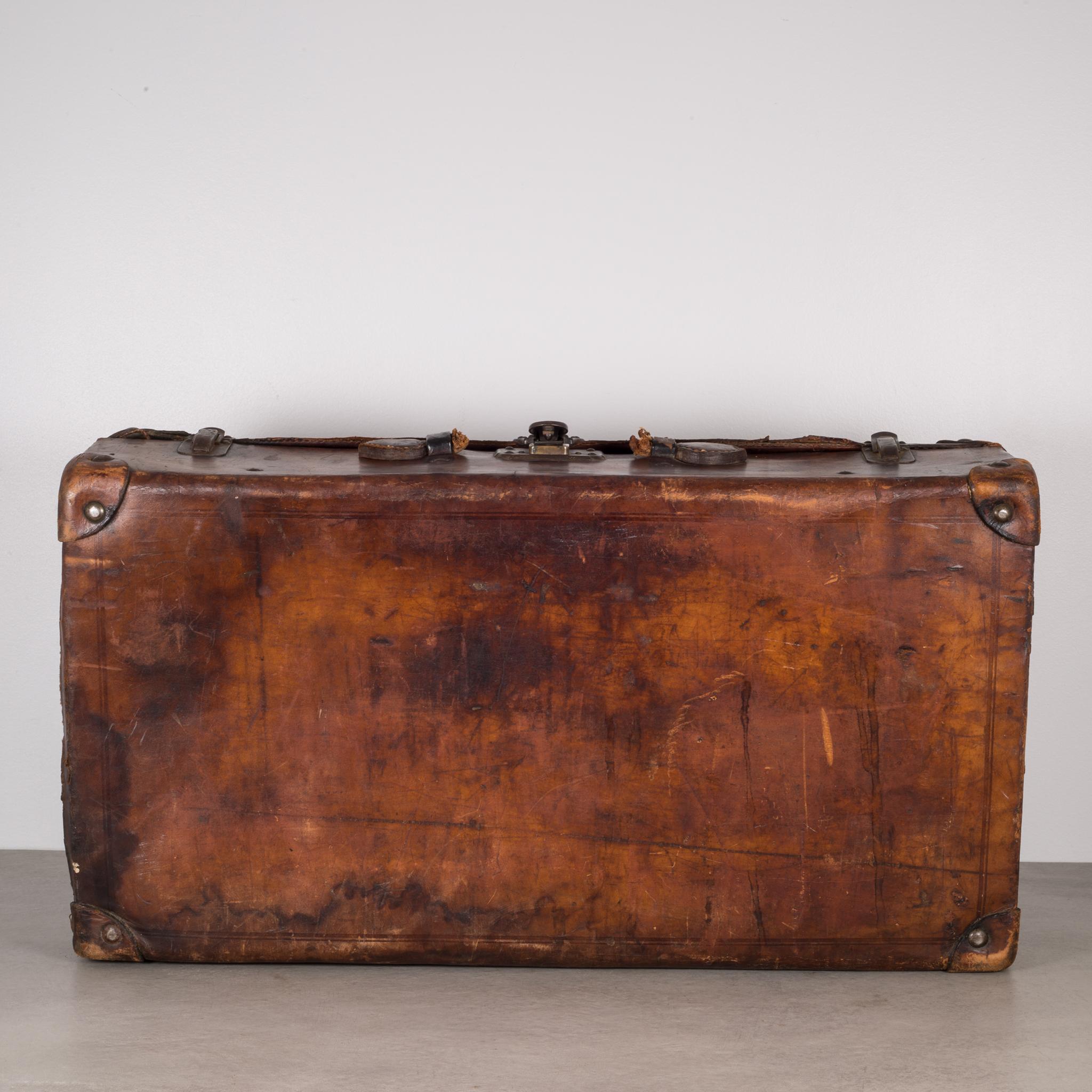 Antique Leather Luggage, circa 1940s 1
