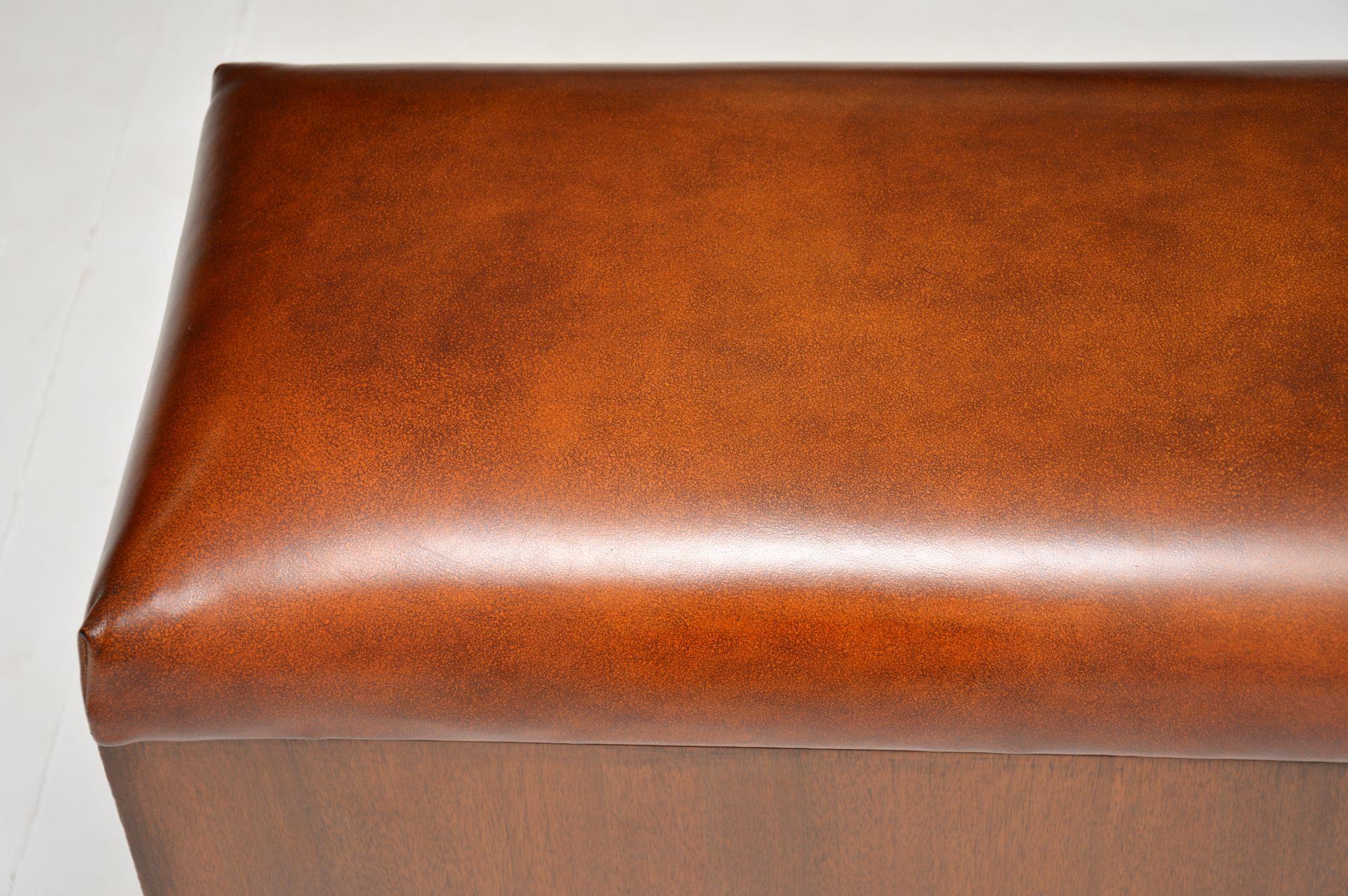 Antique Leather Ottoman Trunk 2