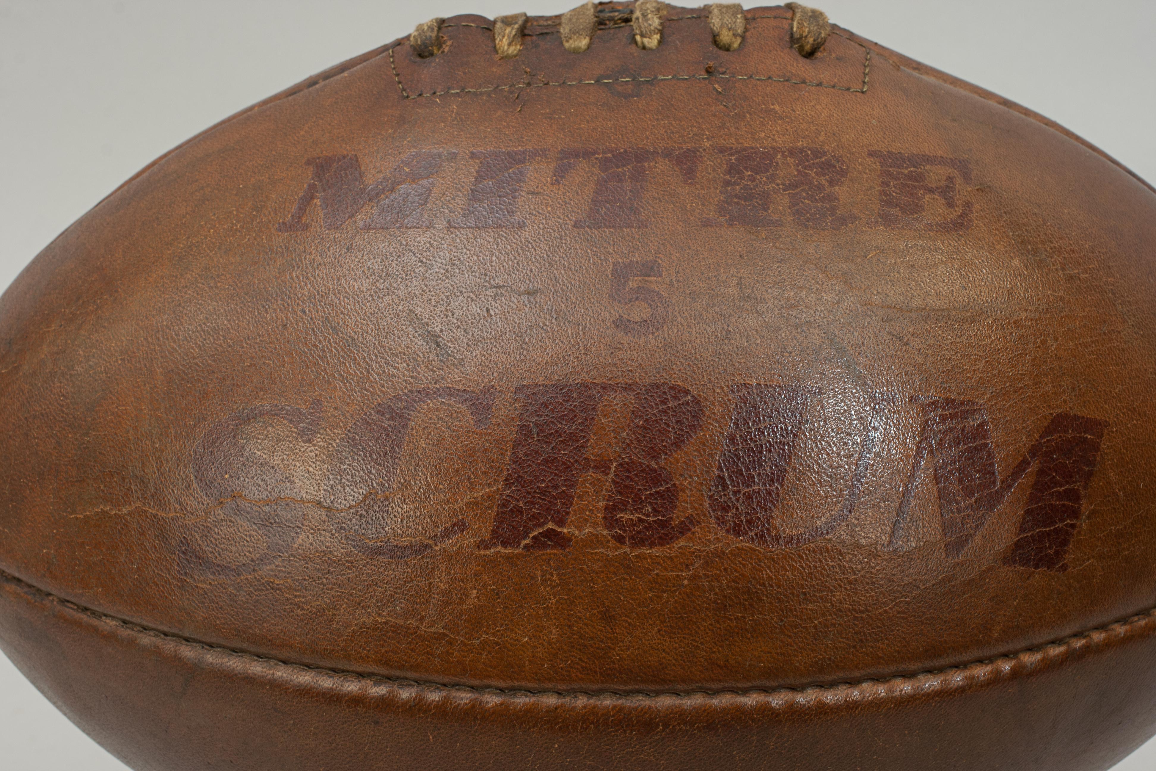 leather rugby ball for sale