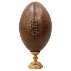 Vintage Leather Rugby Ball, Mitre Scrum No. 5