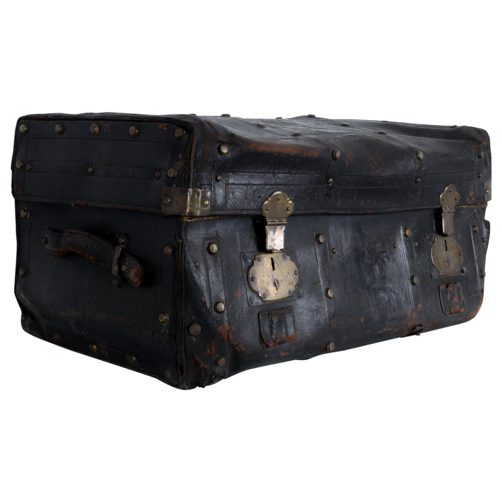 Antique Leather Suitcase