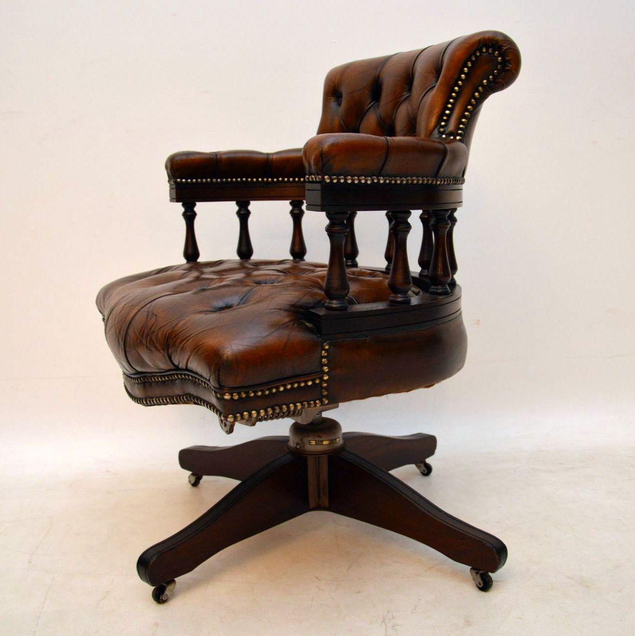 antique swivel desk chair