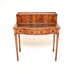 Antique Leather Top Bonheur Du Jour Writing Desk