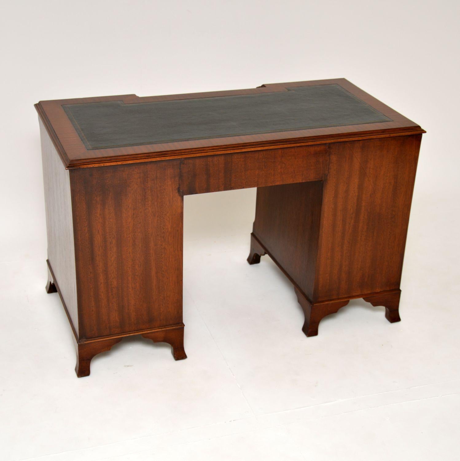 Antique Leather Top Desk 5