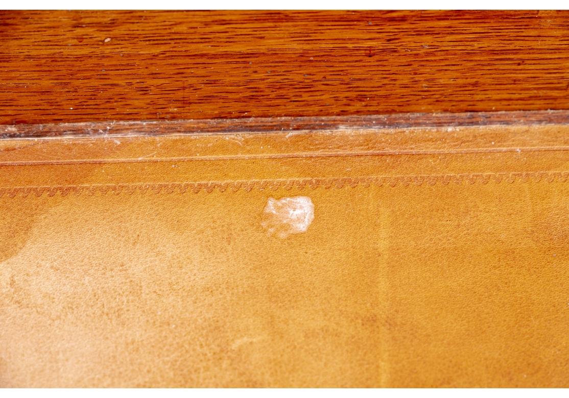 19th Century Antique Leather Top Desk
