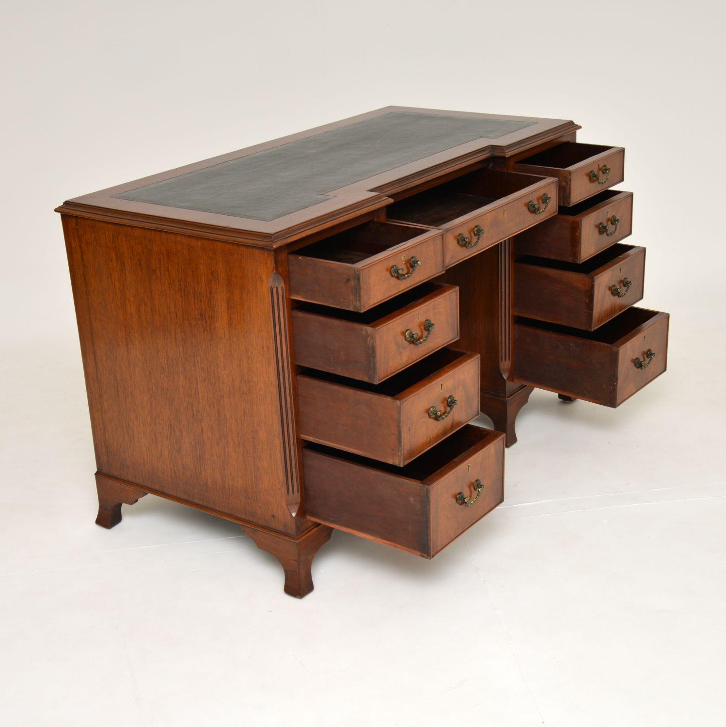 20th Century Antique Leather Top Desk