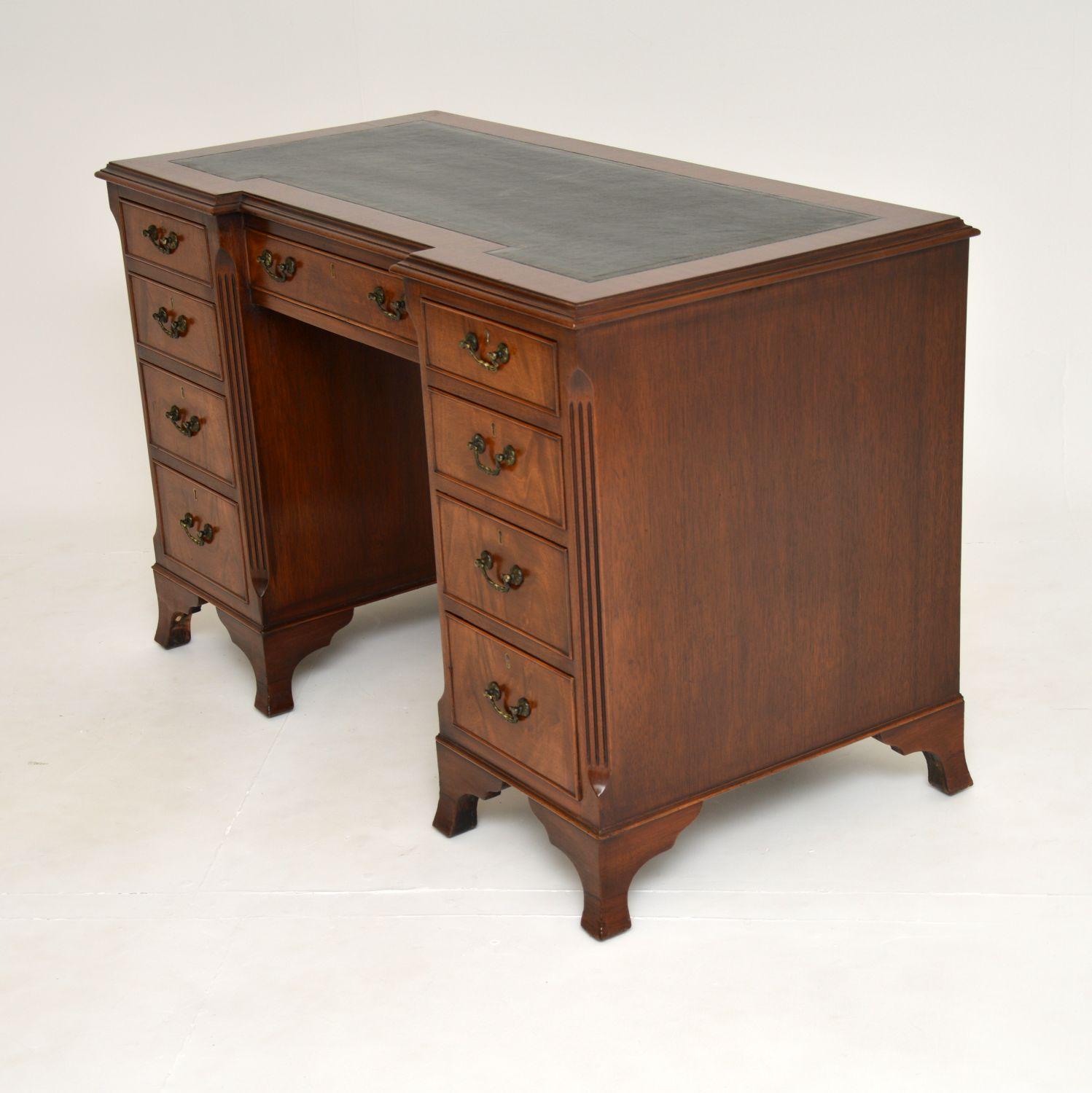 Antique Leather Top Desk 2