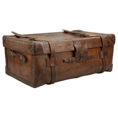 Antique Leather Trunk by Finnigans, Bond Street, London Luggage