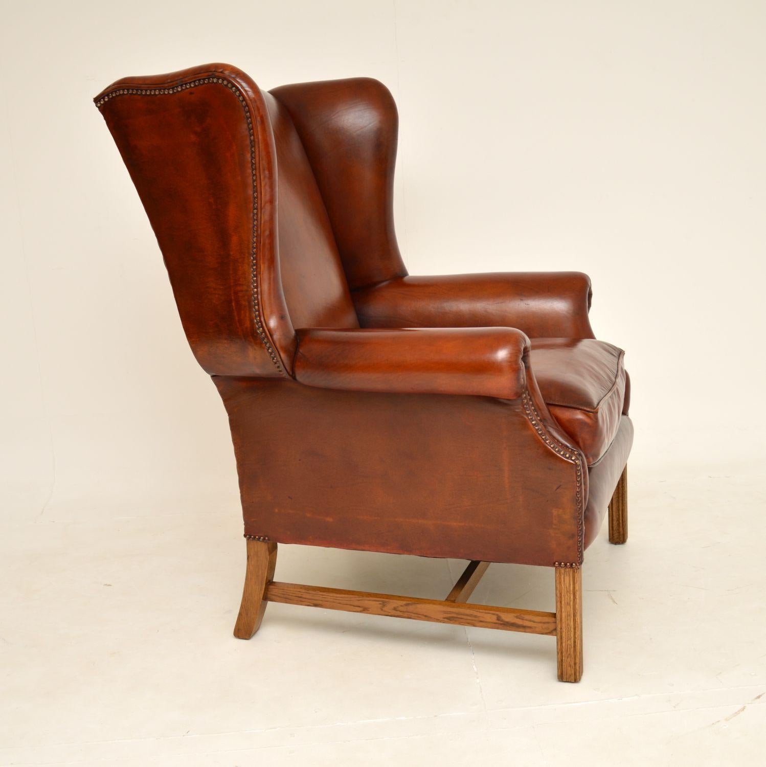 large wing back chair
