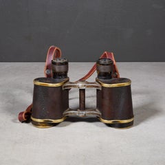 Antique Leather Wrapped German Binoculars and Case c.1921
