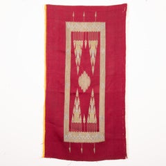 Antique Lebanese Silk and Silver Thread Panel, Late 19th / Early 20th Century