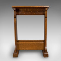 Antique Lectern, English, Oak, Ecclesiastical, Book Rest, Prie Dieu, Victorian