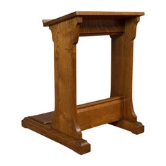 Antique Lectern, English, Oak, Ecclesiastical, Book Rest, Prie Dieu, Victorian