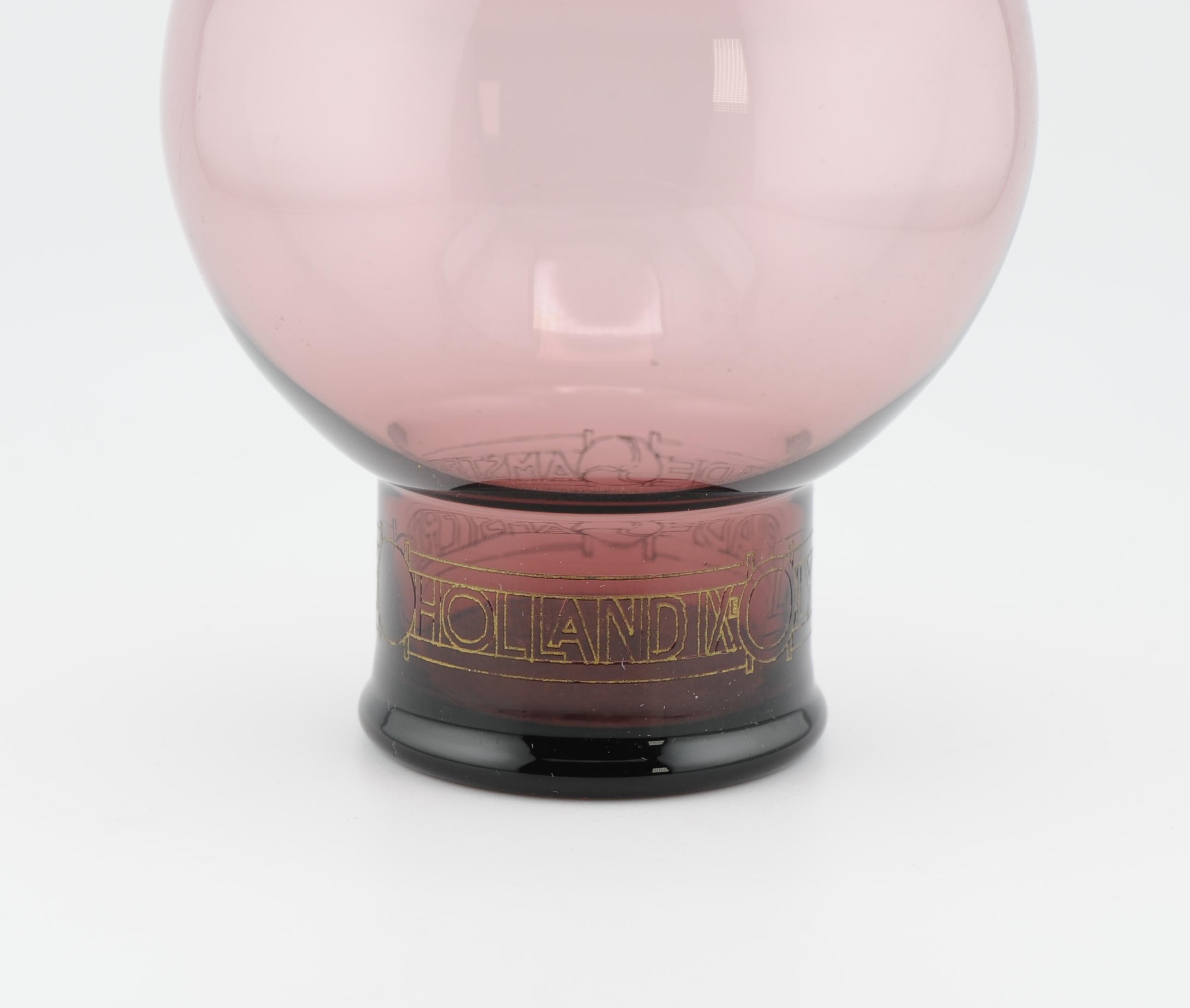 Antiguo vaso de cristal de Leerdam 1928 Andries Copier Olympiade Amsterdam De Stijl en venta
