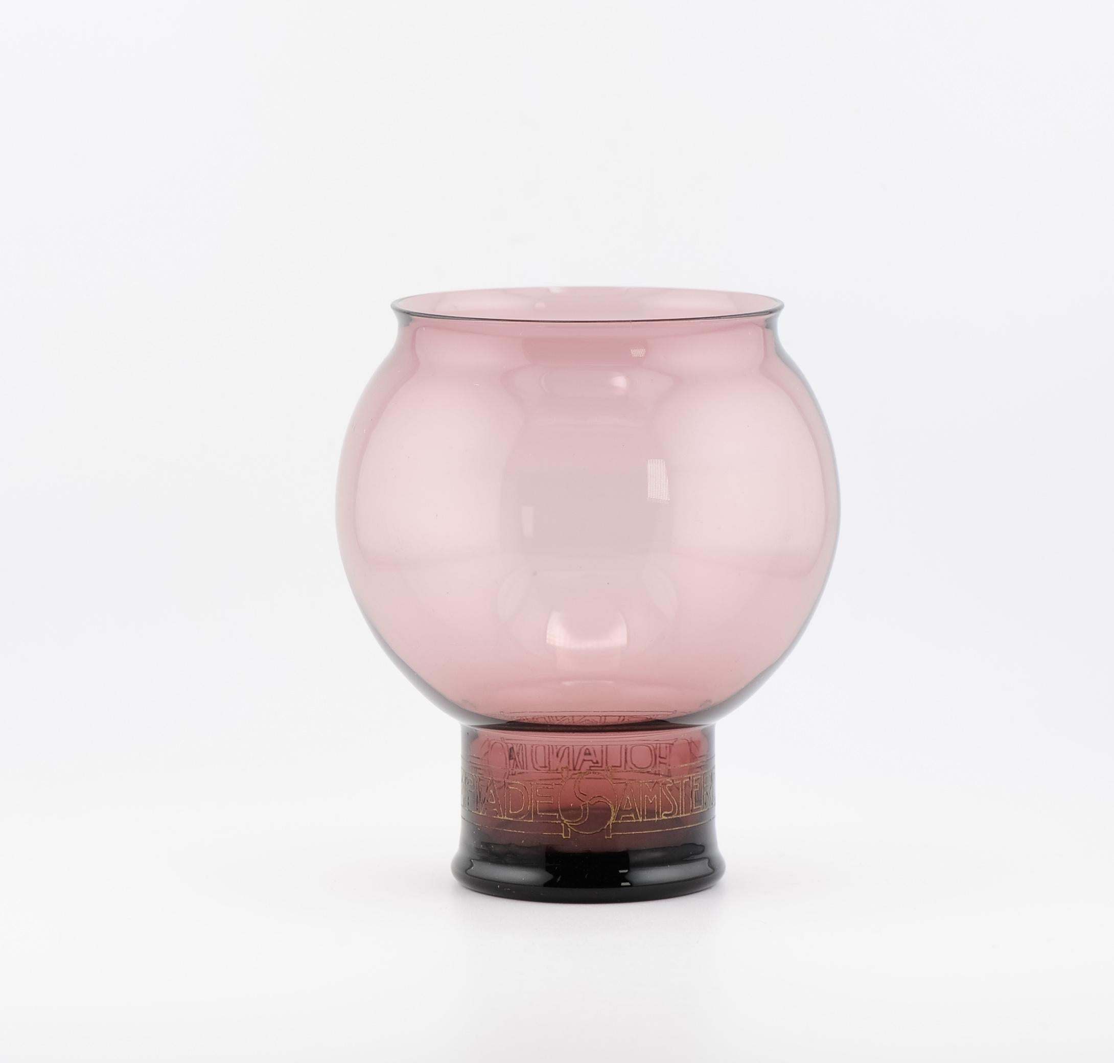 Antiguo vaso de cristal de Leerdam 1928 Andries Copier Olympiade Amsterdam en venta 1