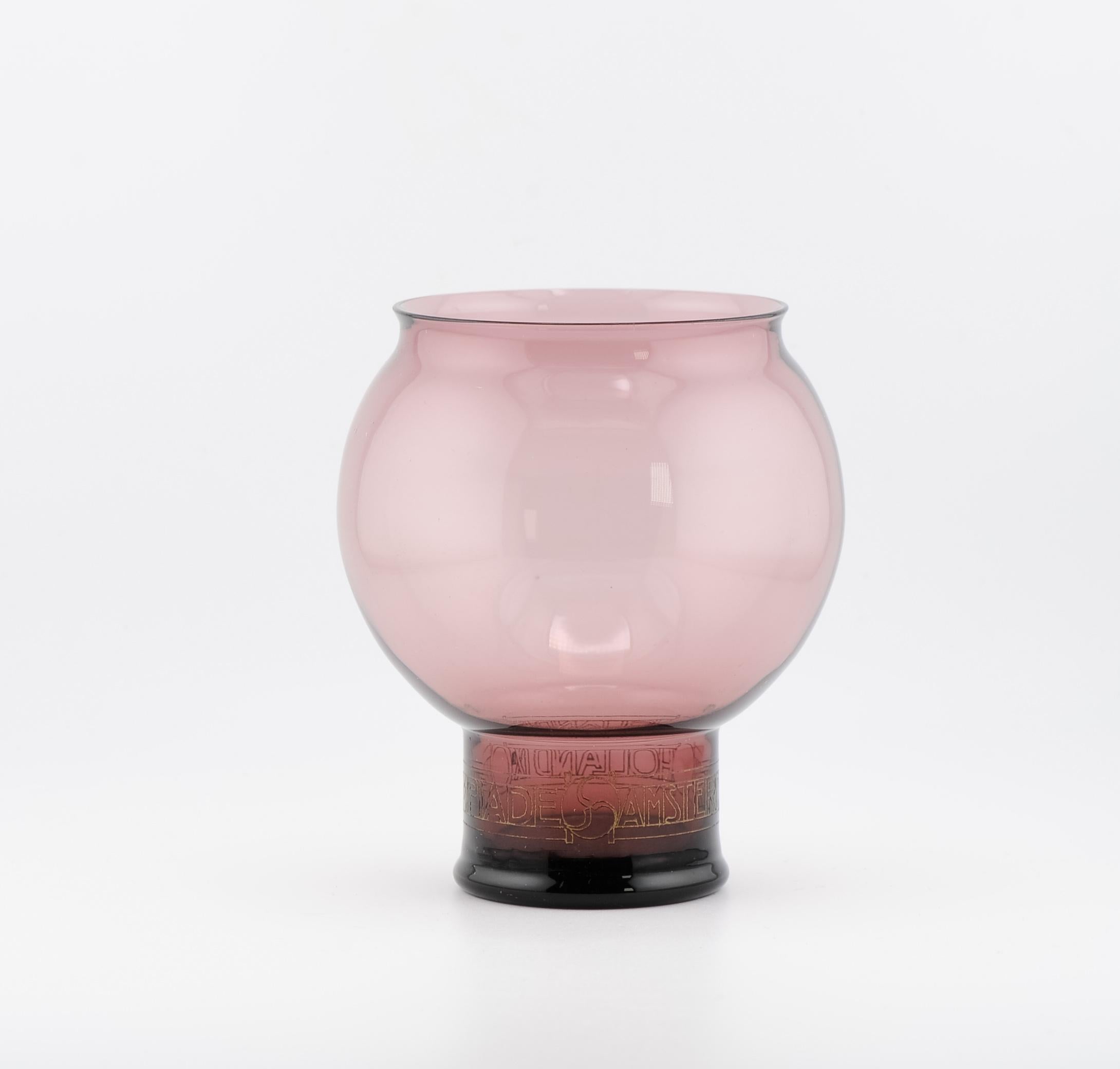 Antiguo vaso de cristal de Leerdam 1928 Andries Copier Olympiade Amsterdam en venta 2