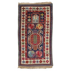 Antiker Lenkoran-Teppich - Lenkoran-Gebetteppich des 19. Jahrhunderts, kaukasischer Teppich