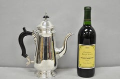 Antique Leonard Art Deco Silver Plated Teapot Coffee Pot w/ Celluloid Handle