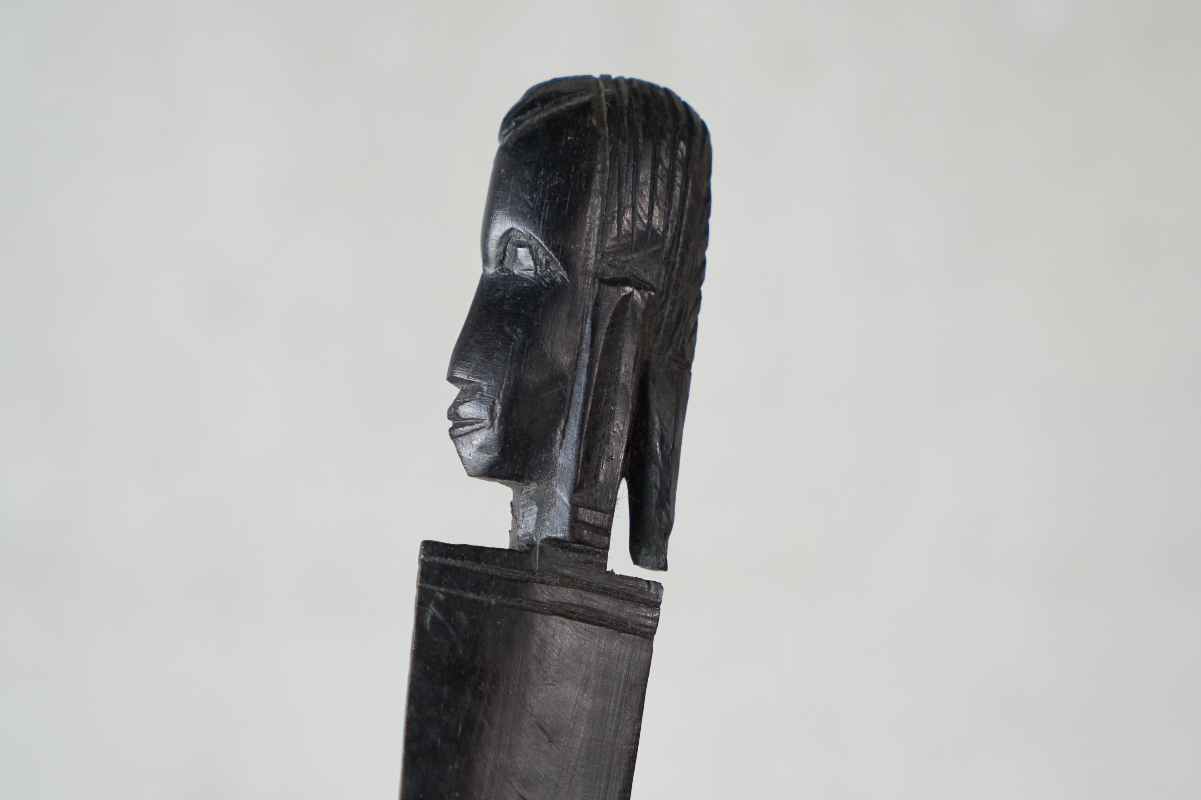 Antiker Brieföffner aus Ebenholz Afrika Anfang 20. im Zustand „Gut“ im Angebot in Meer, VAN