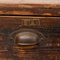 Antique Letterpress Cabinet, a Rare Treasure of Printing History, circa 1950
