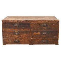 Antique Letterpress Cabinet, a Rare Treasure of Printing History, circa 1950