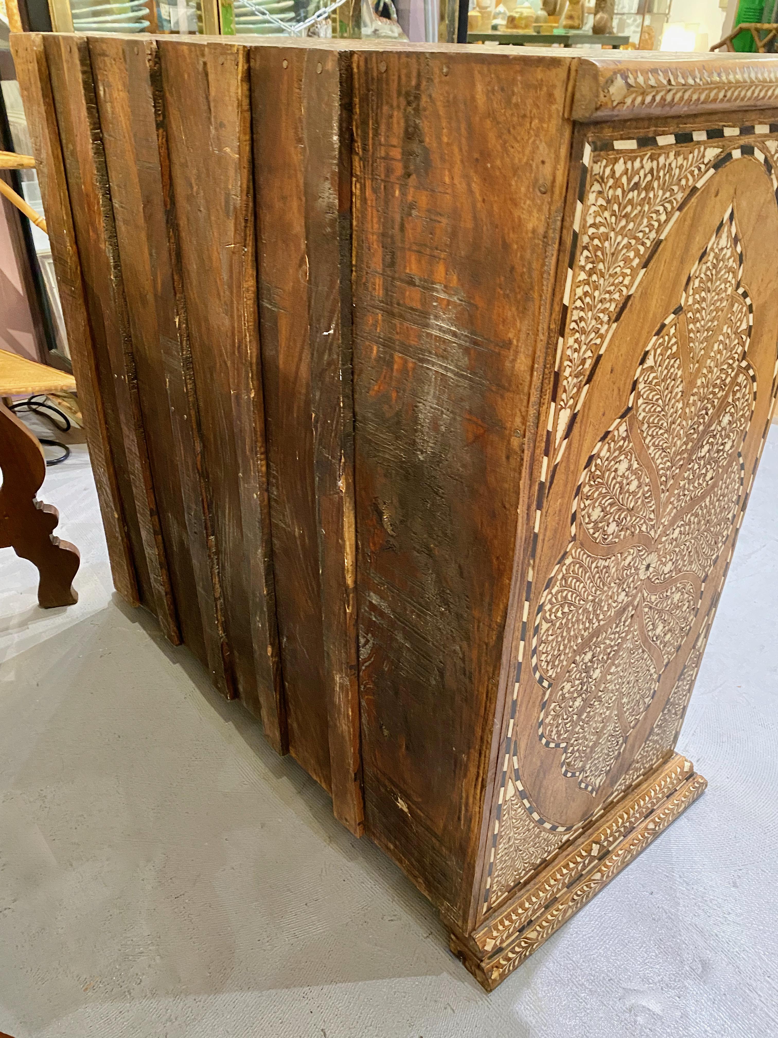 Inlay Antique Levantine Inlaid Chest of Drawers For Sale