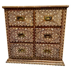 Antique Levantine Inlaid Chest of Drawers