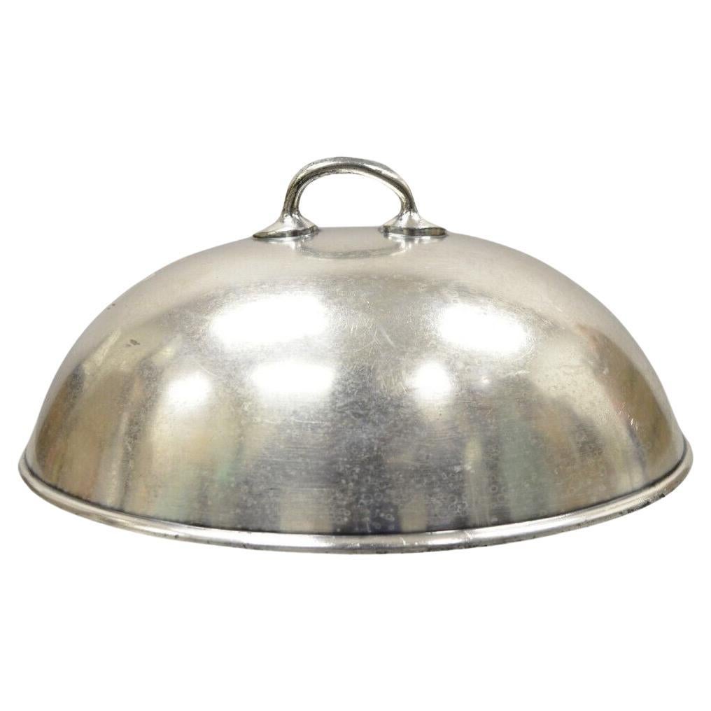 Antique Lexington Silver Plated Edwardian Oval Small Serving Platter Lid Dome For Sale