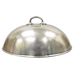 Antiguo Plato Ovalado de Servir Pequeño Cúpula de la Época Eduardiana Lexington Chapado en Plata