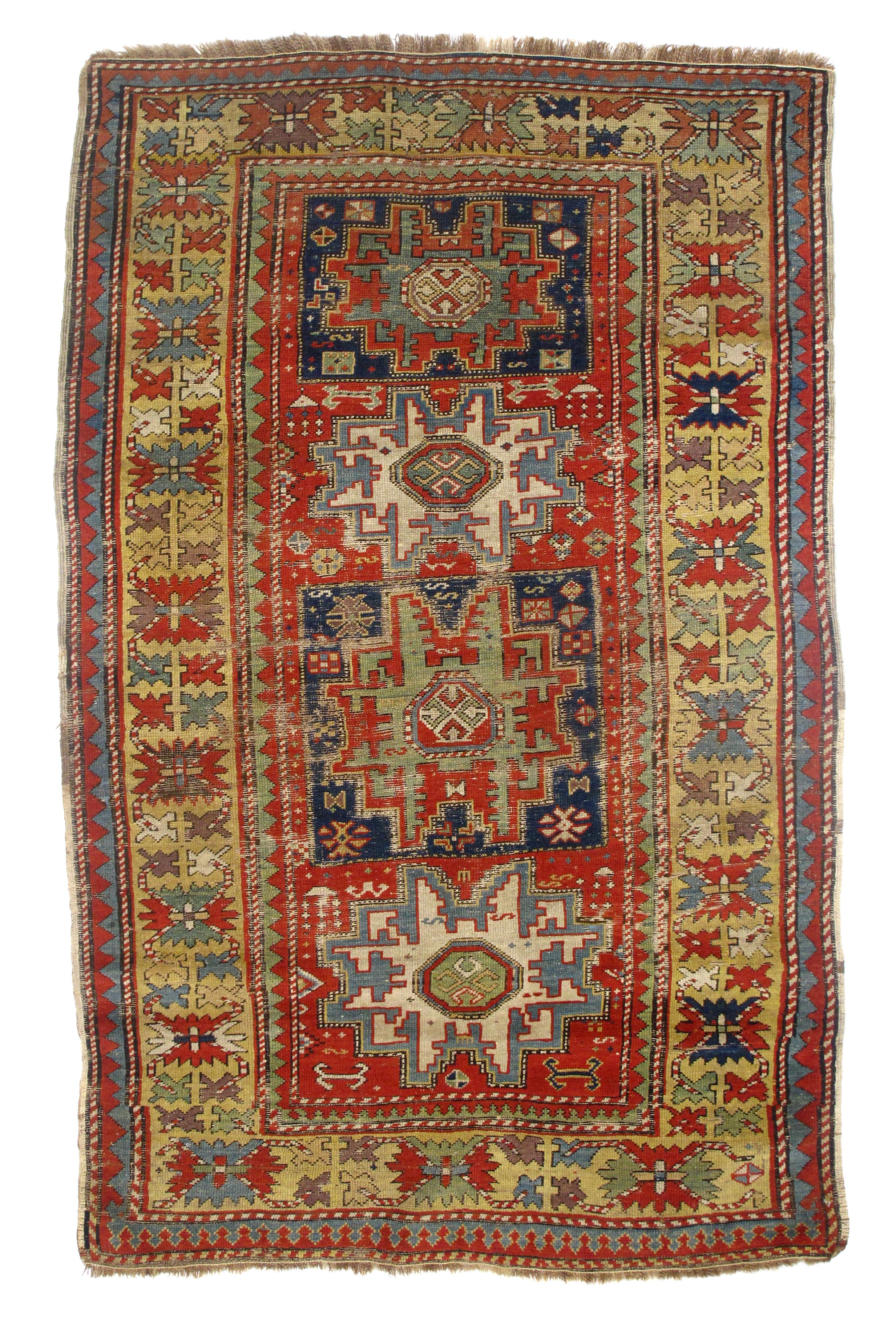 Antiker Lezgi-Teppich (Asiatisch) im Angebot