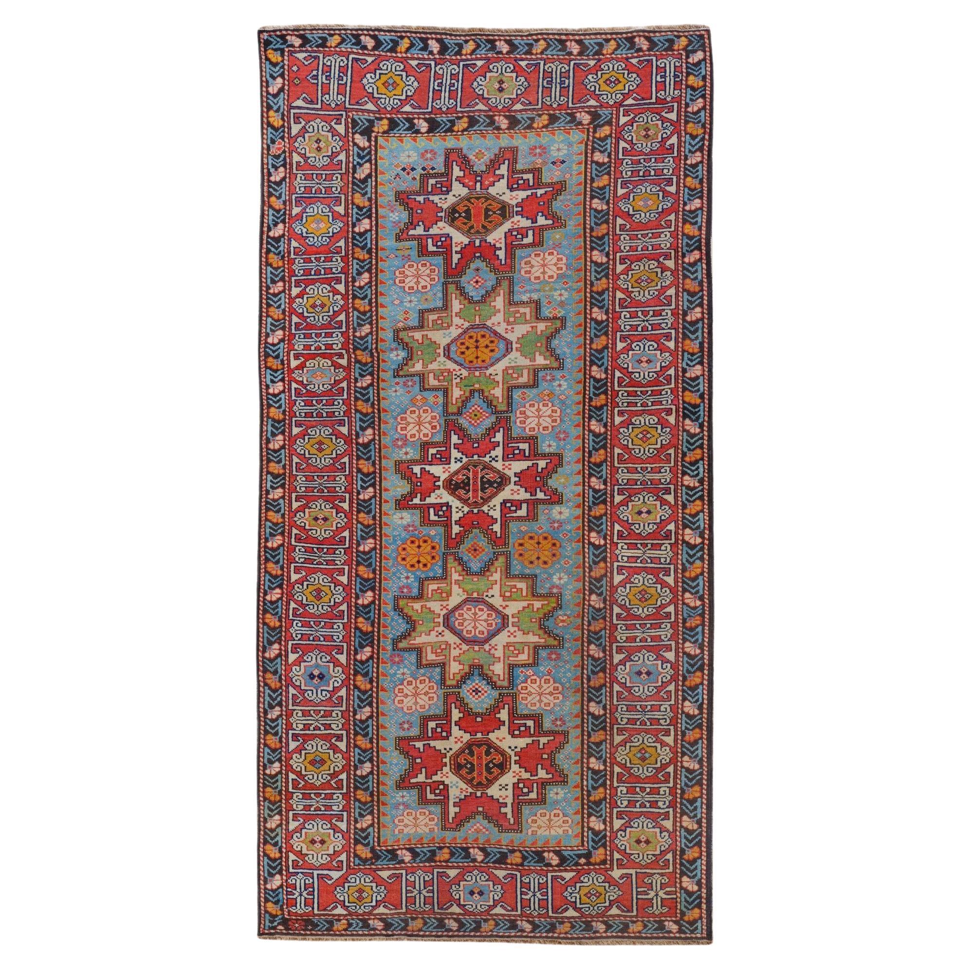 Antique Lezgi Rug - Mid 19th Century