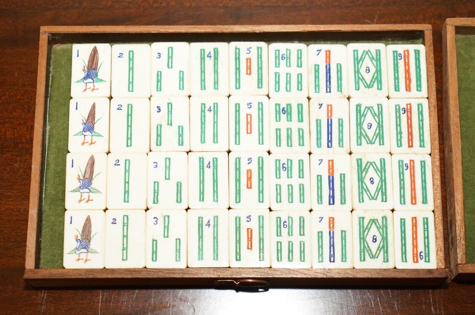 antique mahjong set