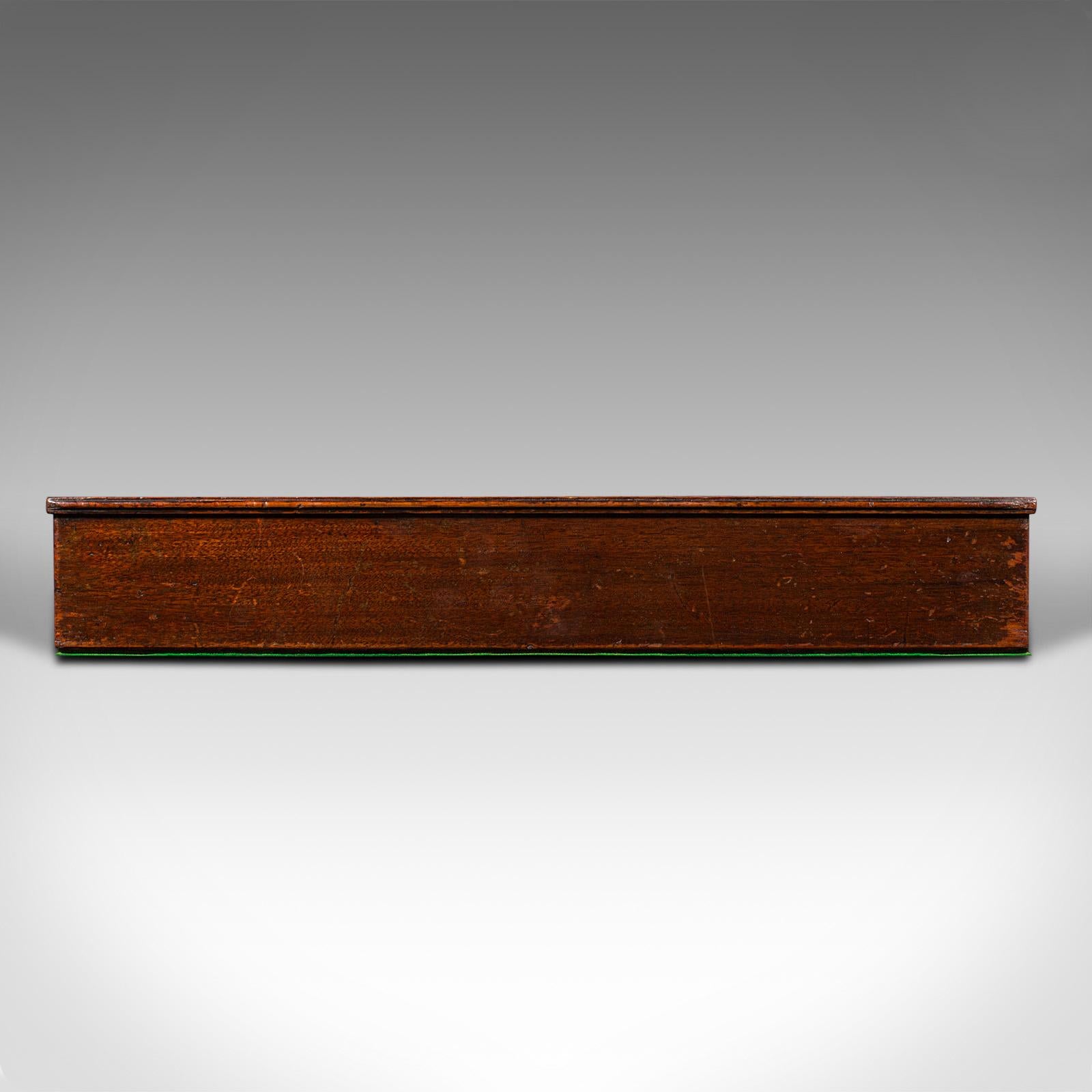 Wood Antique Librarian's Book Tray, English, Tool Slide, Storage, Georgian, C.1800 For Sale