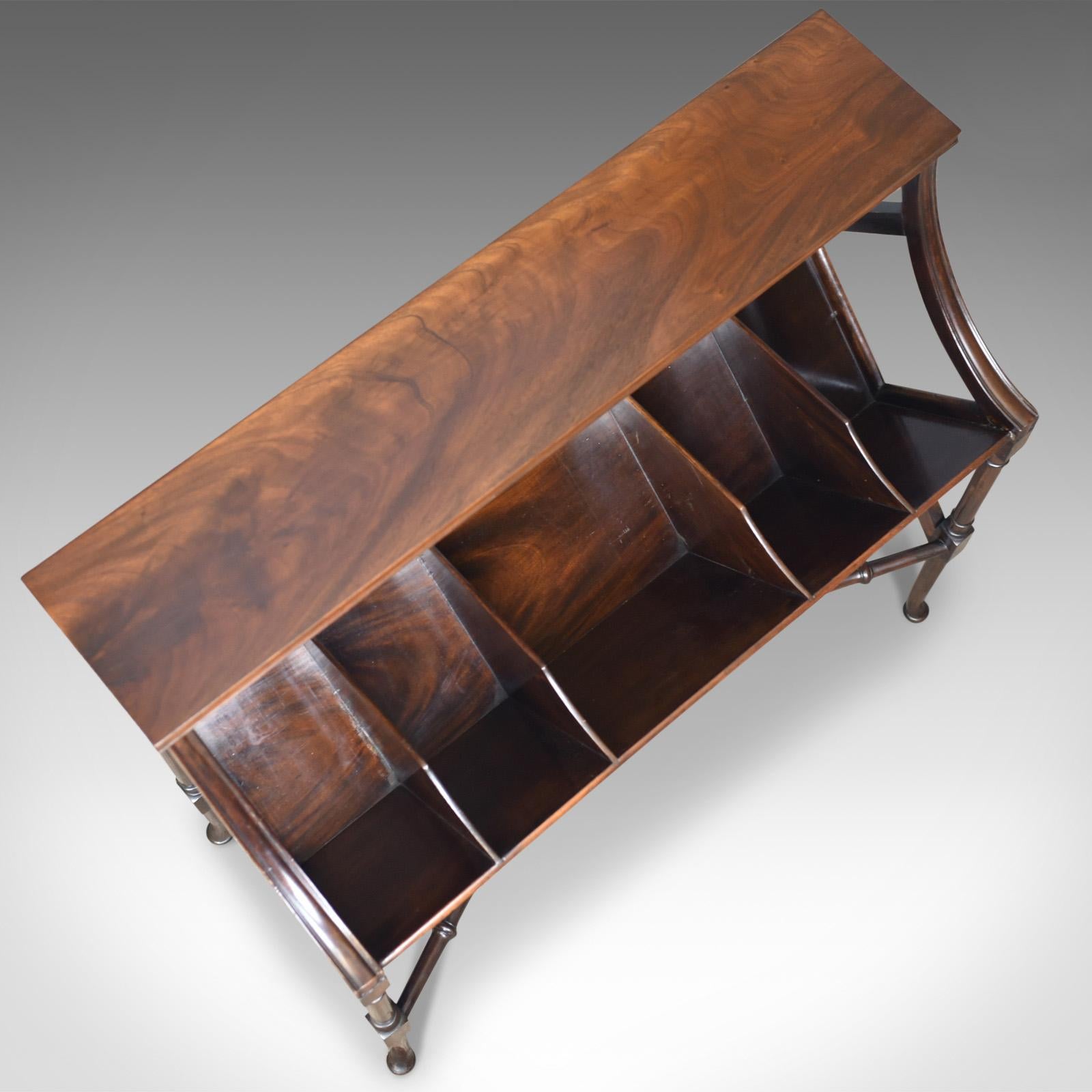 Antique Library Book Trough, English, Victorian, Regency Revival Bookshelf In Good Condition In Hele, Devon, GB