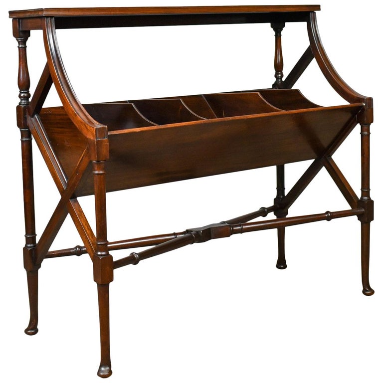 Antique Library Book Trough, English, Victorian, Regency Revival