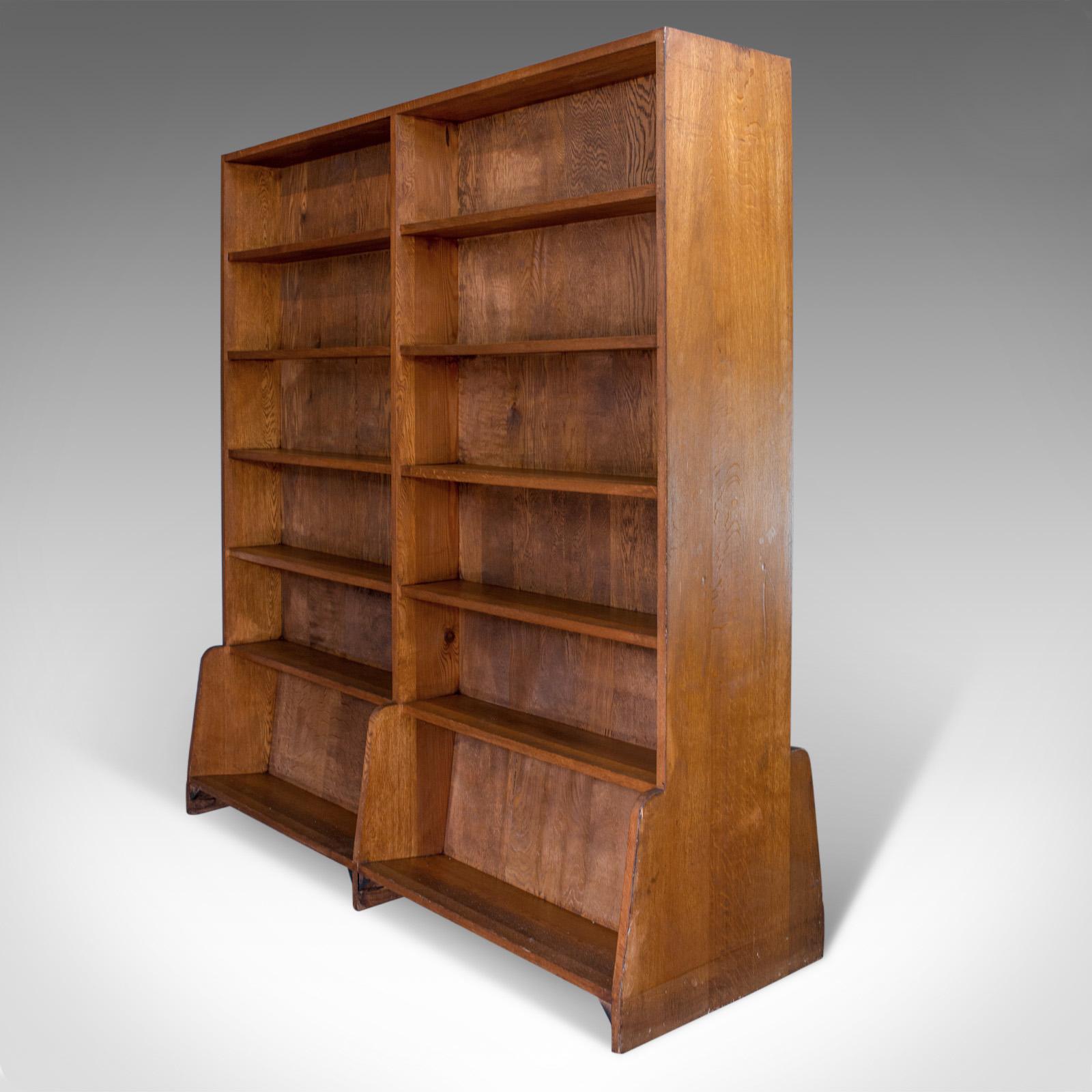 double sided bookcase