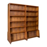Antique Library Bookshelf, Pitch Pine, Double-Sided Bookcase, Room Divider  at 1stDibs | double sided bookshelf, double sided bookcase, two sided  bookshelf