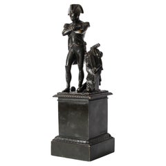 Bronze ancien de bibliothèque représentant Napoléon Bonaparte 19ème siècle