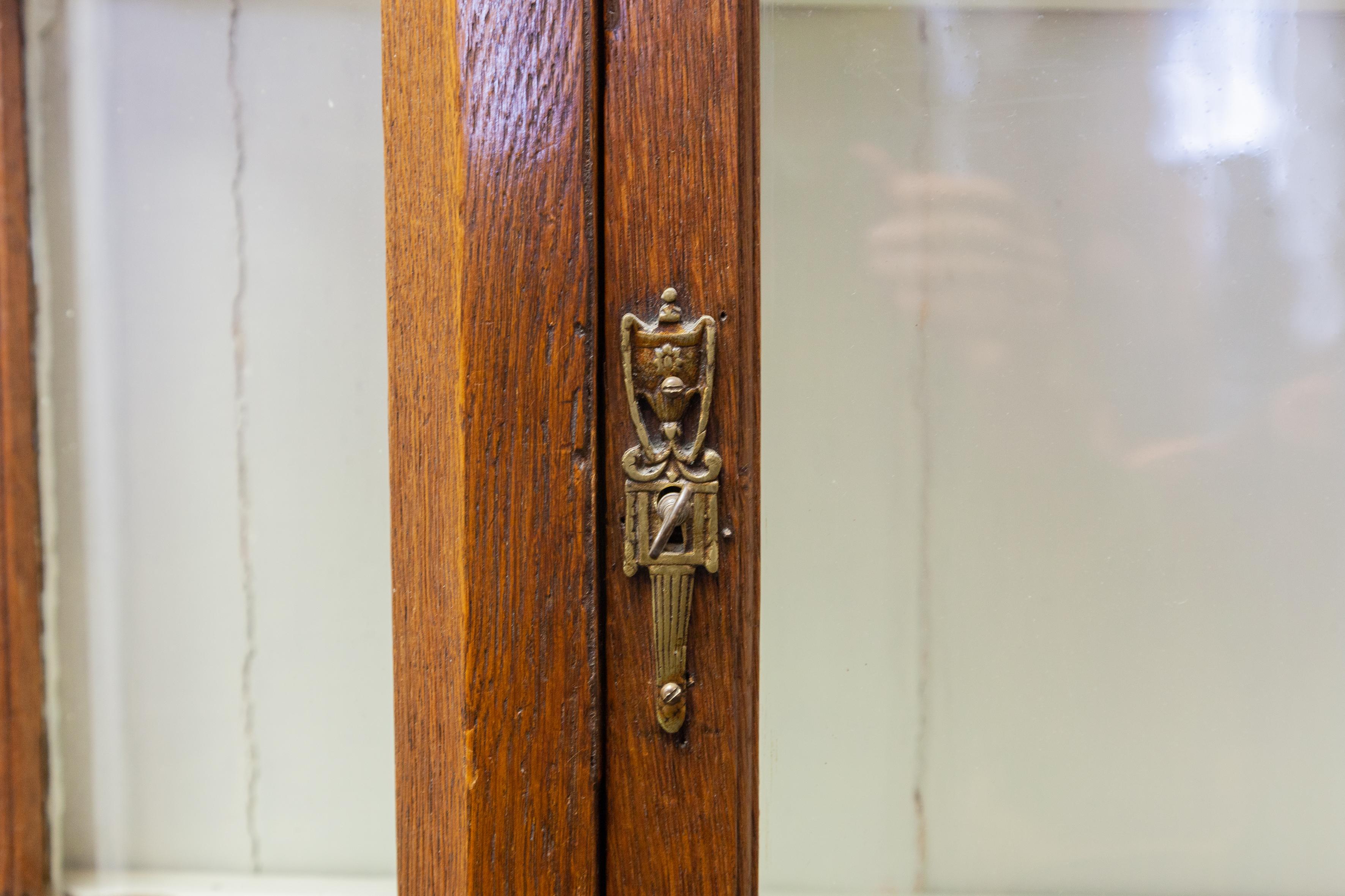 English Antique Library Display Vitrine Cabinet Dutch 18th Century   For Sale