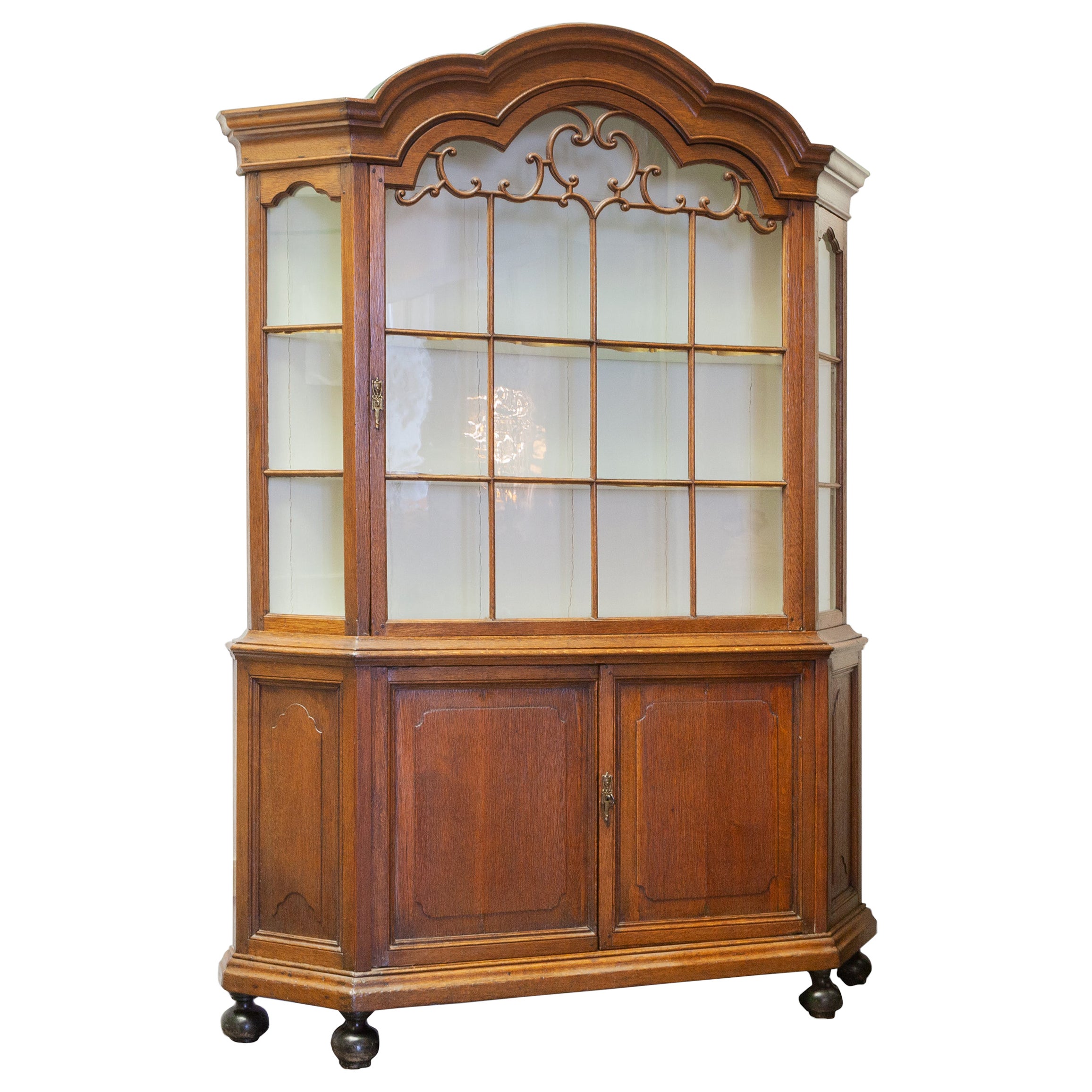 Antique Library Display Vitrine Cabinet Dutch 18th Century For Sale