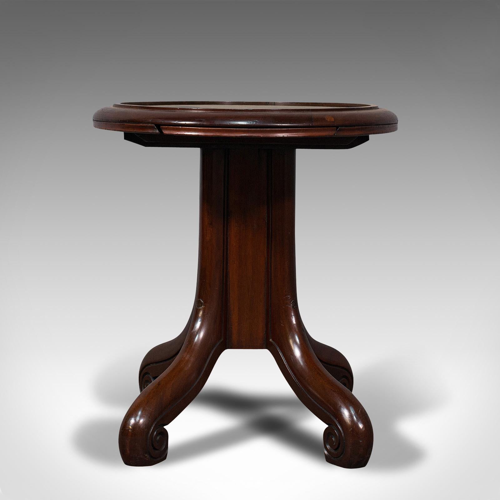 Antique Library Side Table, English, Mahogany, Occasional, Victorian, Circa 1850 In Good Condition In Hele, Devon, GB