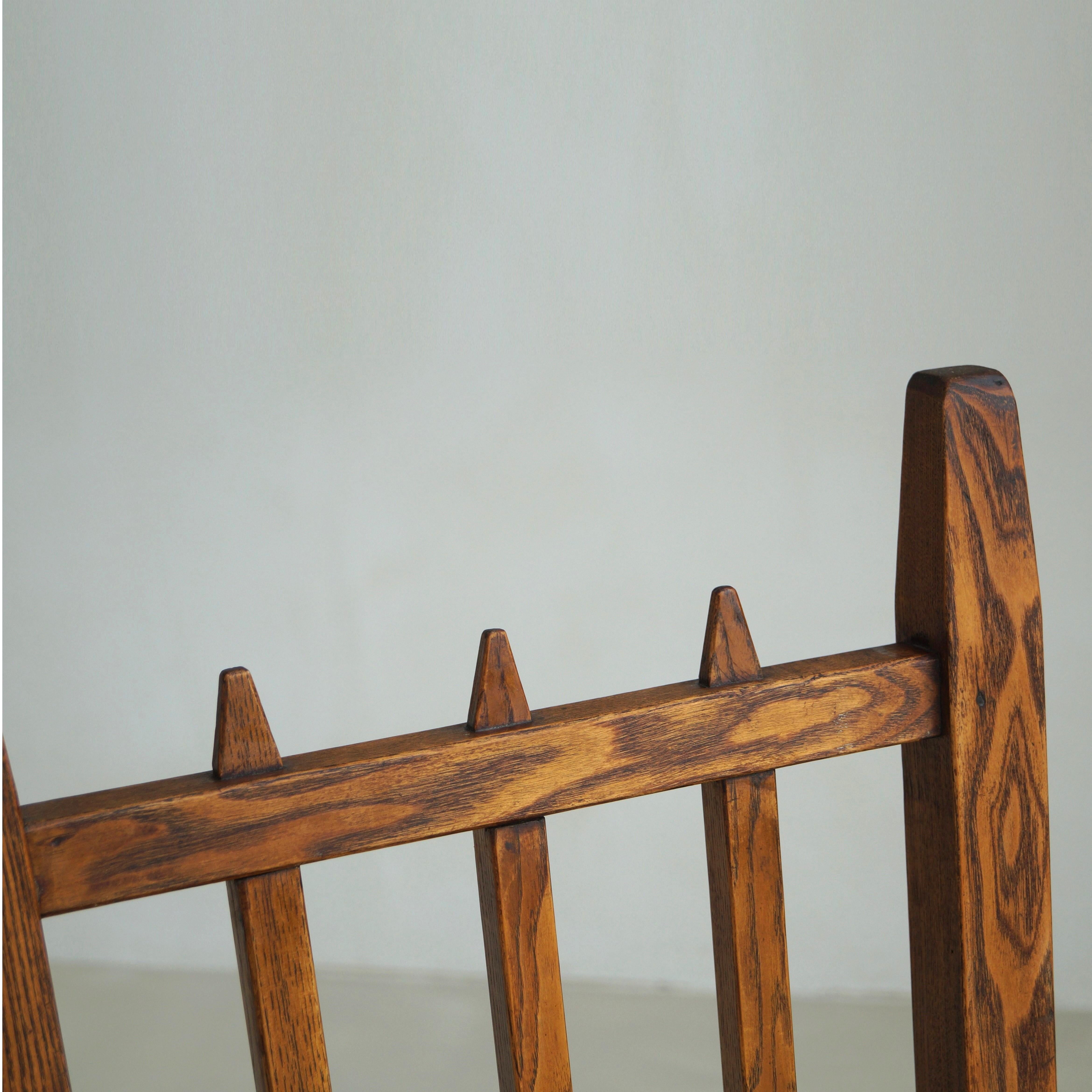 Dutch Arts & Crafts library steps chair, 1910s For Sale 12