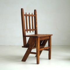 Dutch Arts & Crafts library steps chair, 1910s