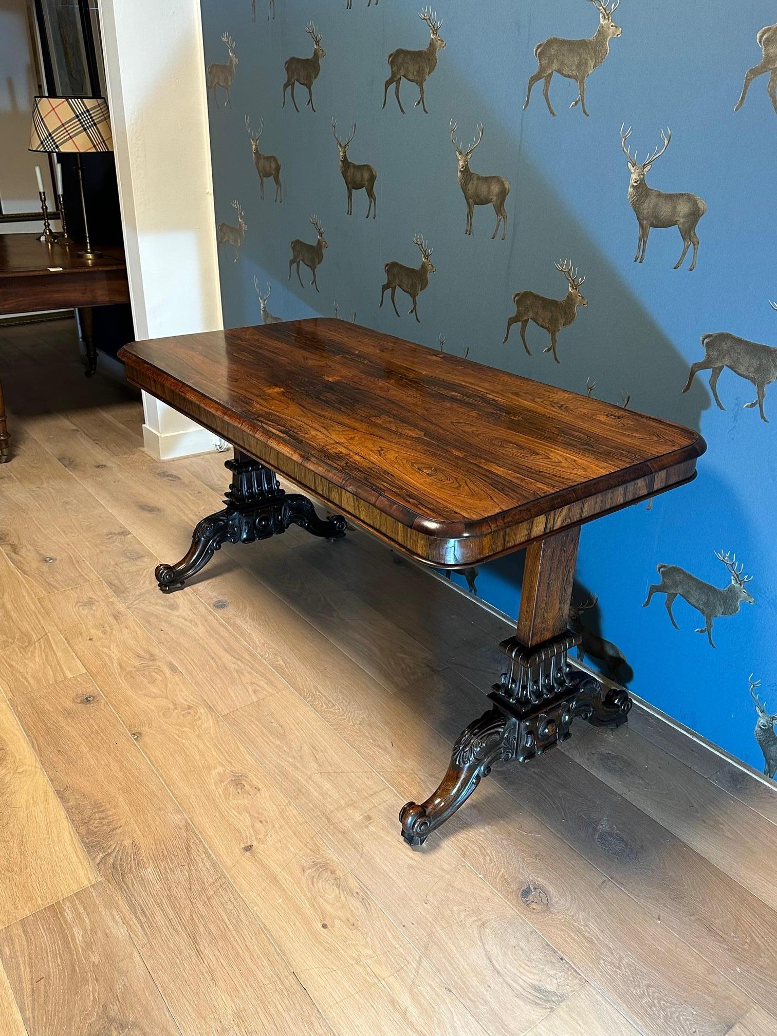 British Antique library table For Sale