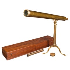 Antique Library Telescope, English, Brass, Astronomical, Dollond, Late Victorian