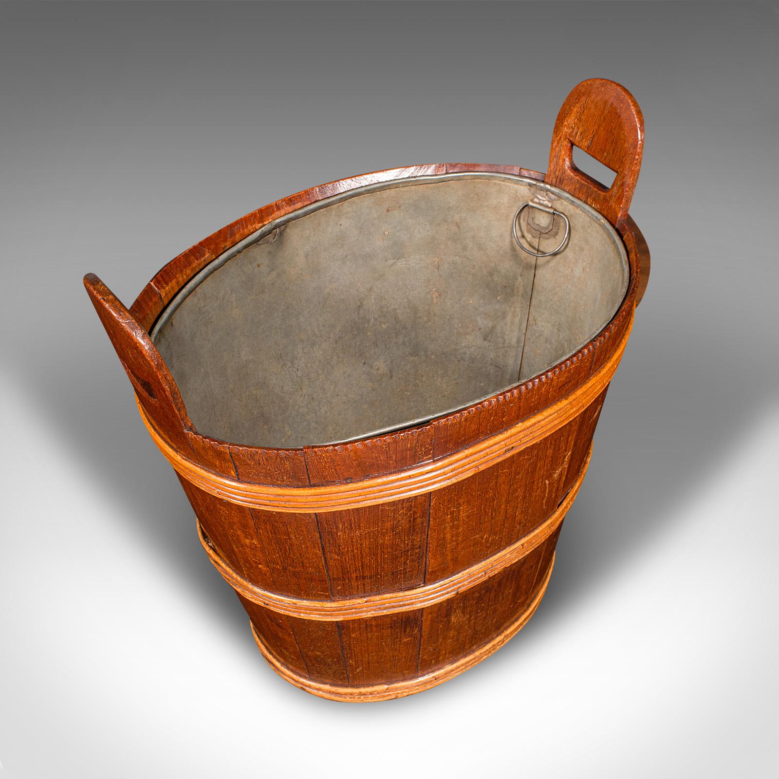 Antique Lidded Waste Bin, Georgian, Dutch, Oak, Fruitwood, Fireside Store C.1800 For Sale 4