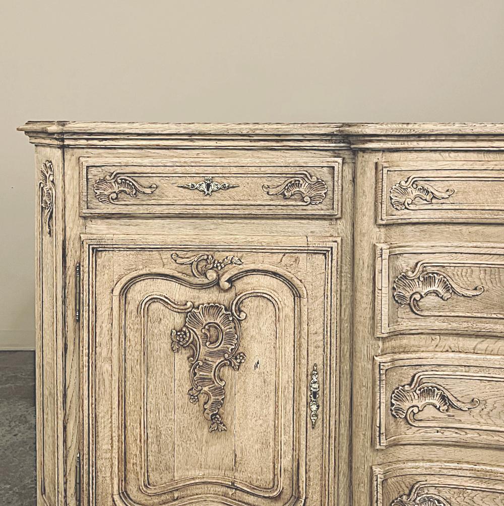 Antique Liegoise Country French Buffet, Linen Press For Sale 2