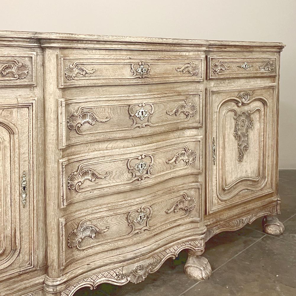 Antique Liegoise Country French Buffet, Linen Press For Sale 9